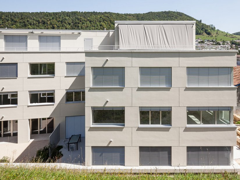 The building was insulated with Brillux's EPS Qju thermal insulation composite system.