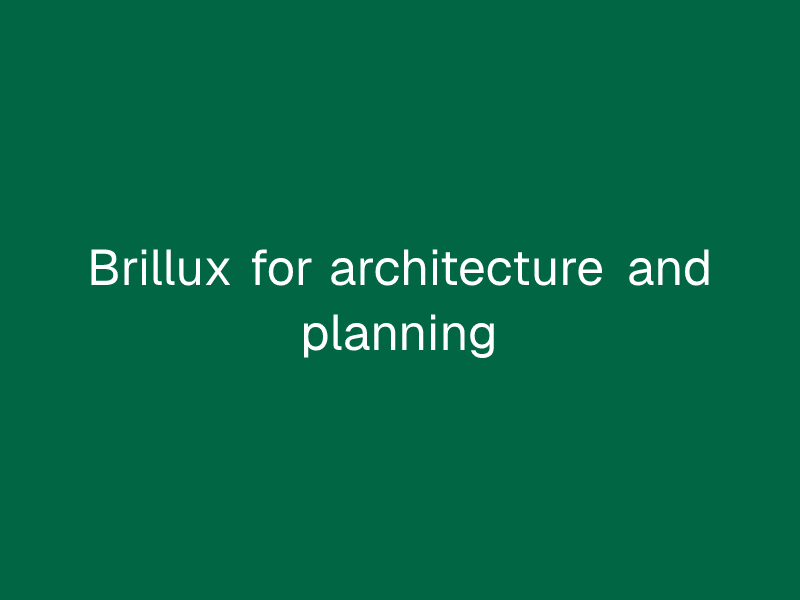 Brillux for architecture and planning