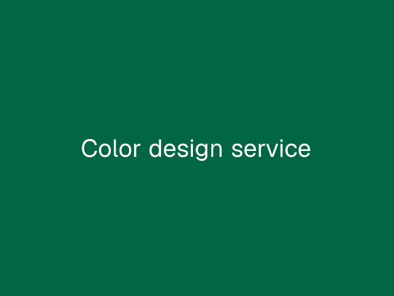 Color design service