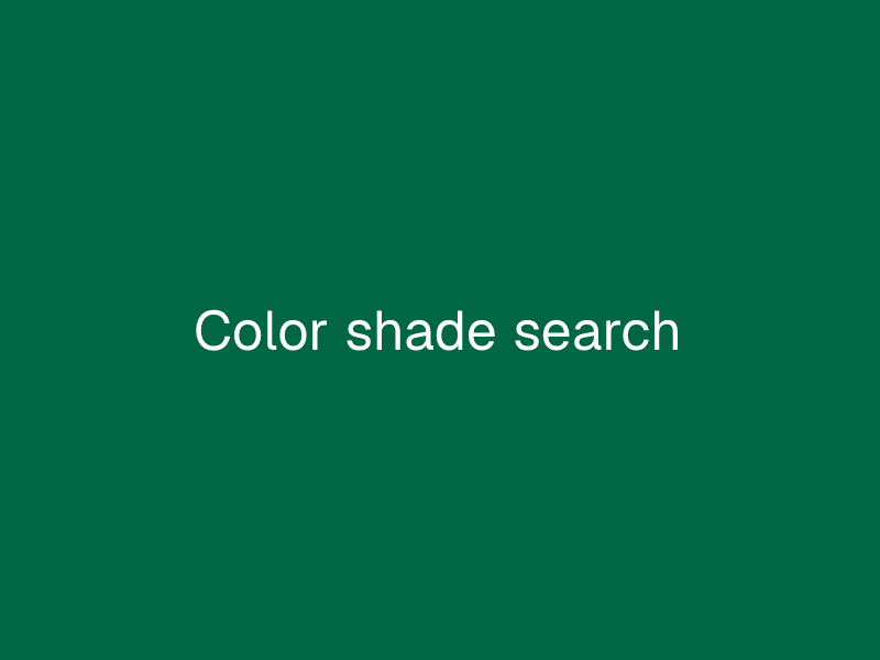Color shade search