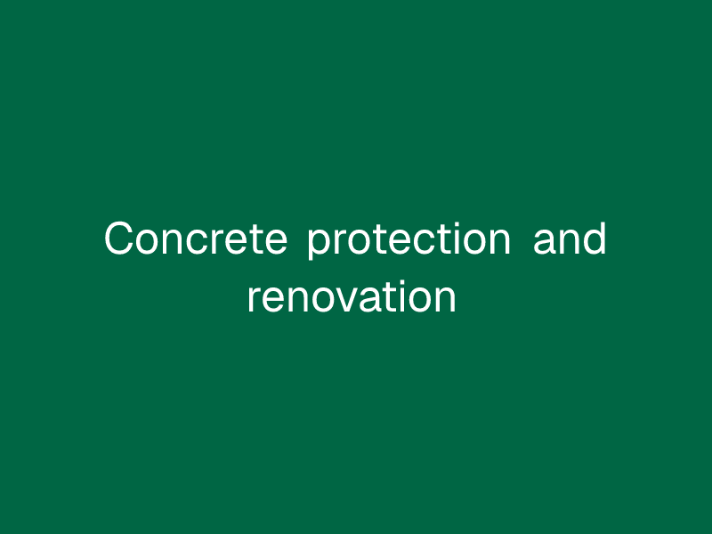 Concrete protection and renovation