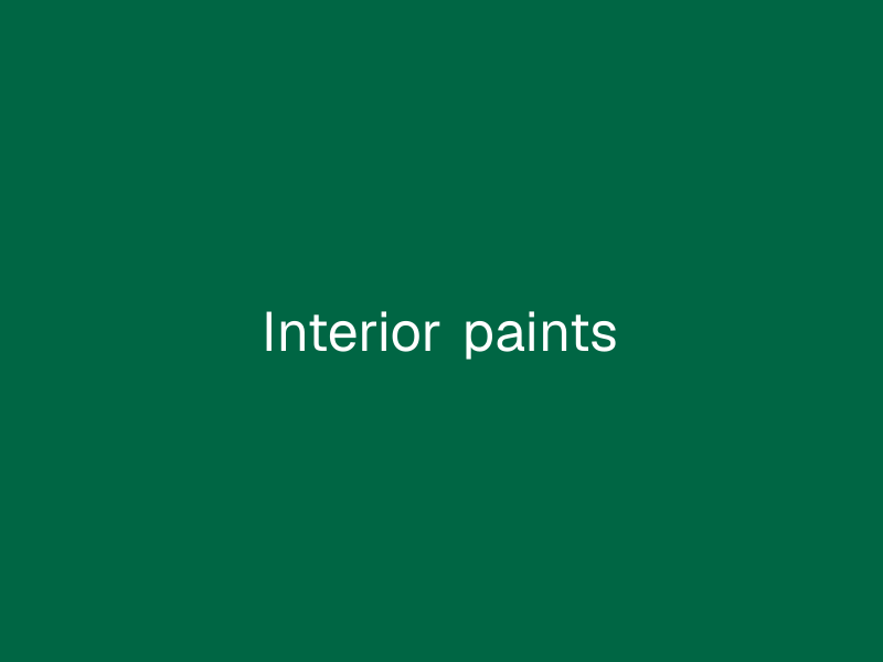 Interior paints