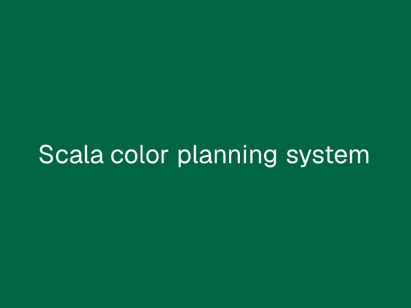 Scala color planning system