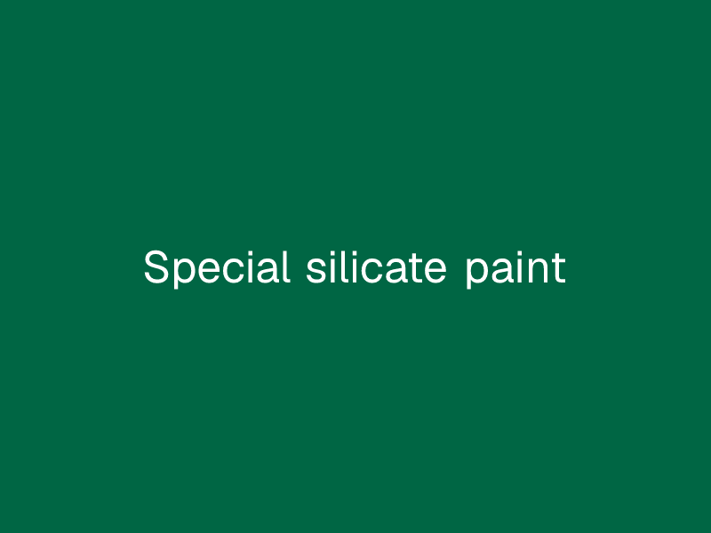 Special silicate paint