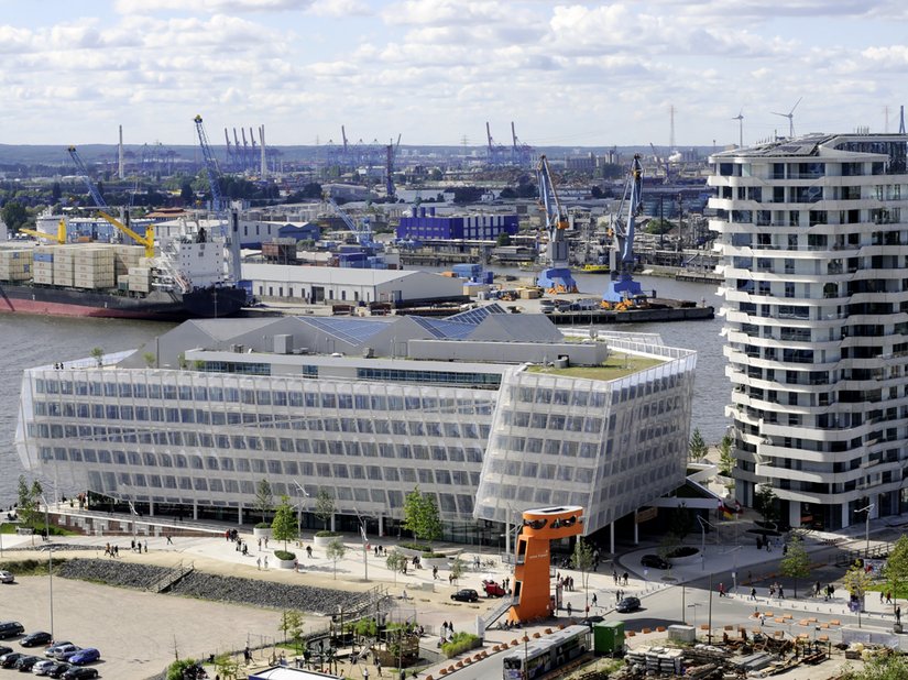 The Unilever company headquarters is located close to the cruise ship terminal.