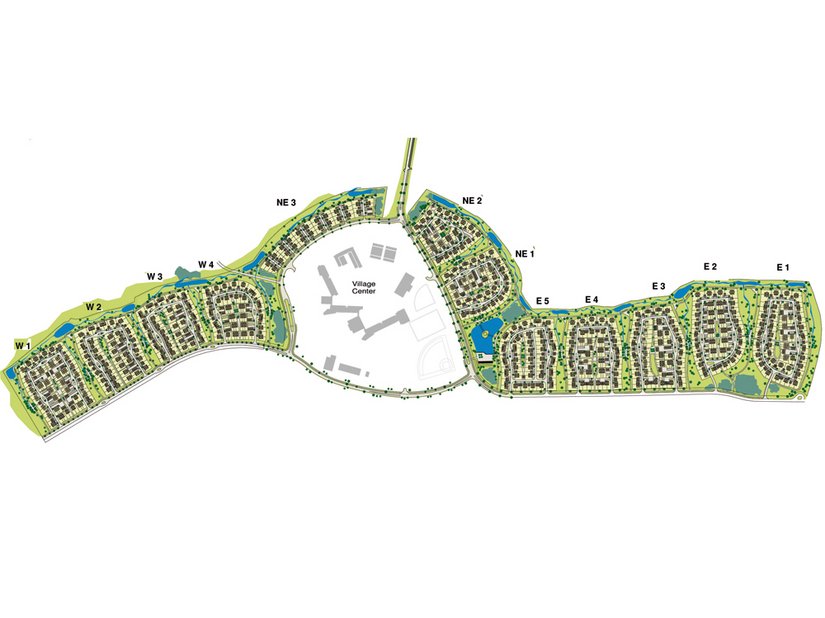 832 houses in twelve independent building stages, lots of green, a living center: The “Netzaberg Housing Area” is designed to give its residents the feeling of a location that has grown over time.