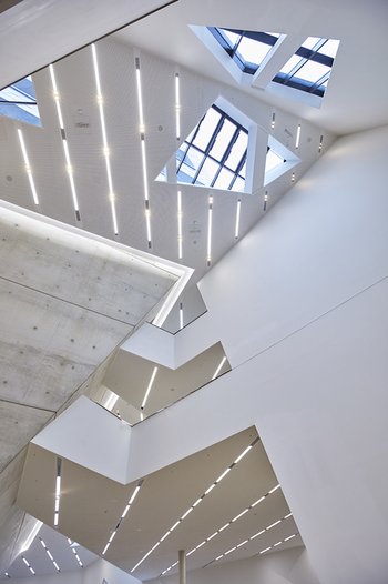 <p>Looking upwards is certainly worth your while</p>
<p><i>Photograph: Studio Libeskind, New York</i></p>