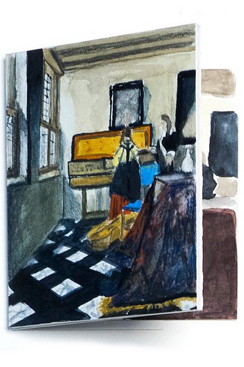 <p>The color concept in the Vermeer room is marked by experiences from two different places.</p>