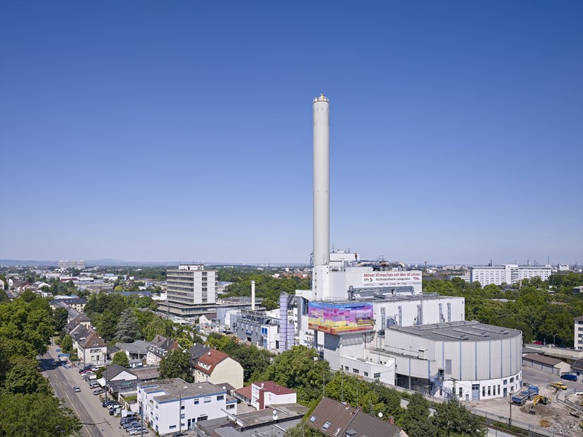 Ludwigshafen has a new colored landmark that spreads its energy far and wide.