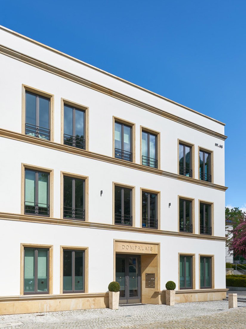 <p>Three floors are envisaged for office use.</p>