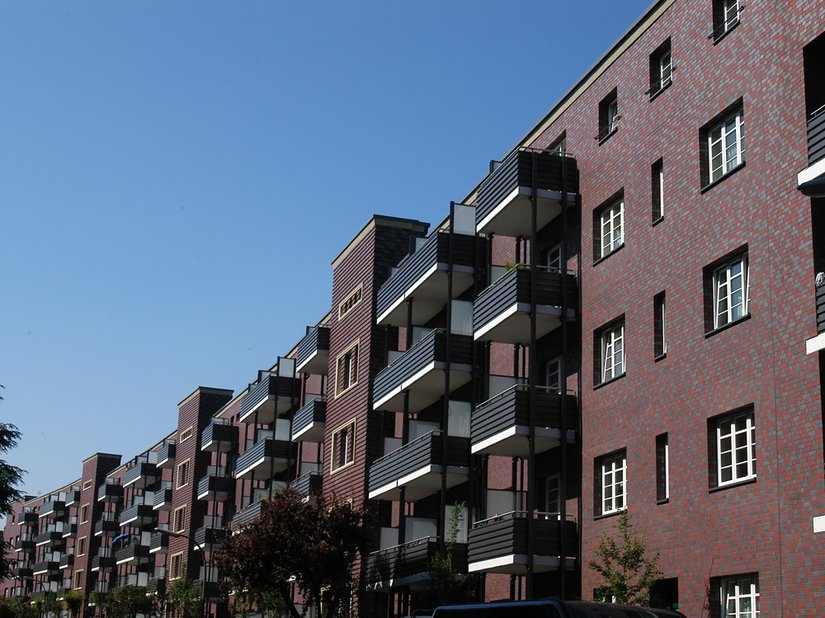 The old balconies were replaced with larger built-on balconies.