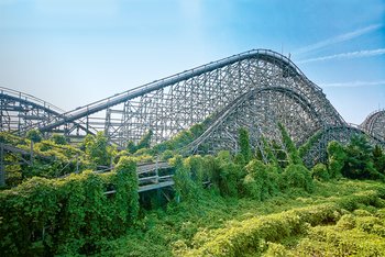 <p>Wooden roller coaster, Aska, more than 30 meters high, covered a stretch of approximately one kilometer; <i>Photo: Dawid Gusiak</i></p>