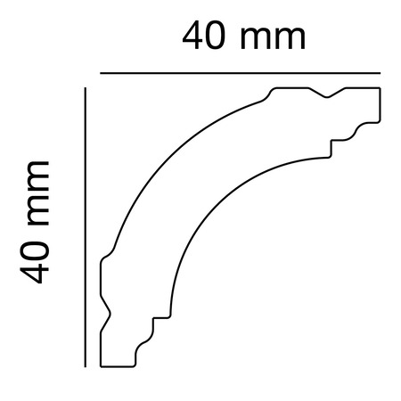 Polystyrene Profile PS 2510, Anwendungsbild 1