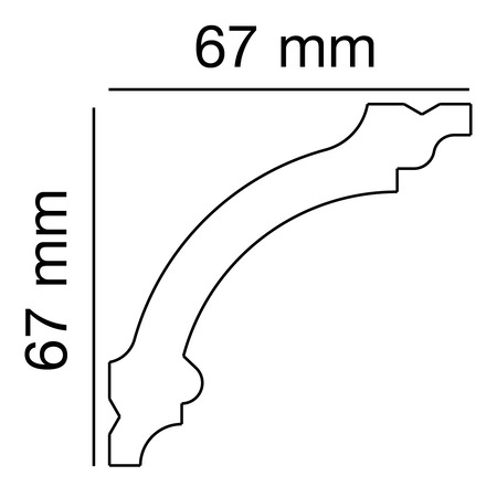 Polystyrene Profile PS 2511, Anwendungsbild 1