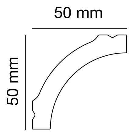 Polystyrene Profile PS 2521, Anwendungsbild 1
