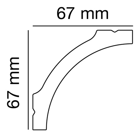 Polystyrene Profile PS 2522, Anwendungsbild 1