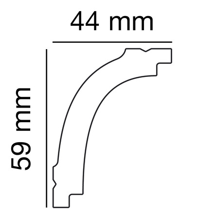 Polystyrene Profile PS 2523, Anwendungsbild 1