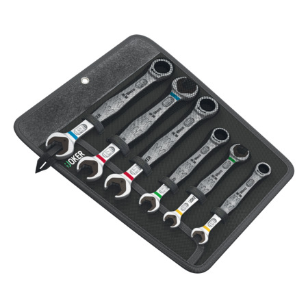 Wera Open-end/Ring-shaped Ratchet/Double Open-end Wrench Set