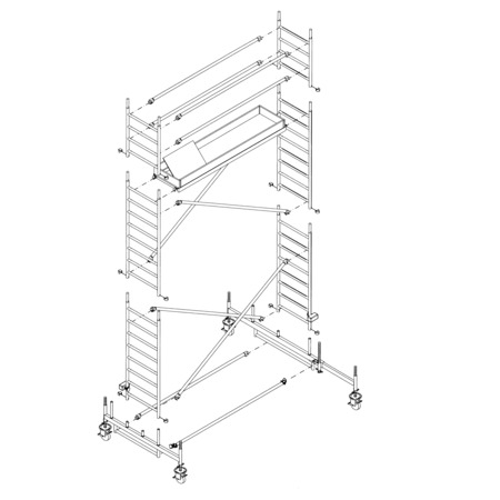 alu star 80 Mobile Scaffolding