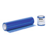 Self-adhesive protective foil, blue