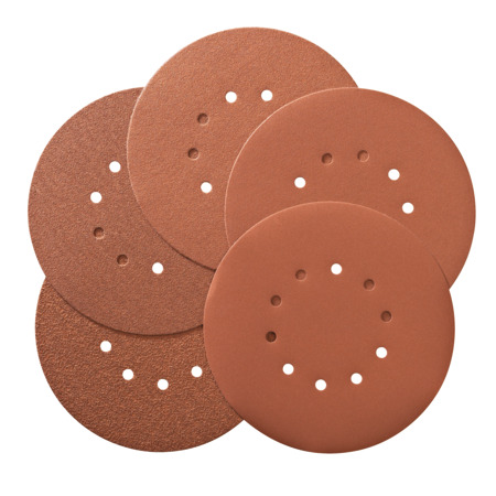 225 mm Velcro Abrasive Discs, 10-fold Perforation