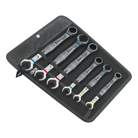 Wera Open-end/Ring-shaped Ratchet/Double Open-end Wrench Set 3022